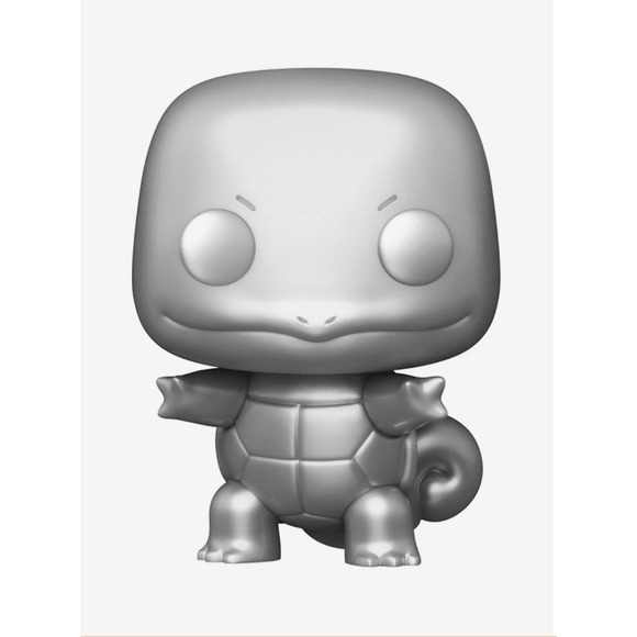Funko Pop! Games Pokemon Squirtle (Metallic) Vinyl #504 Figure - Picture 2 of 7